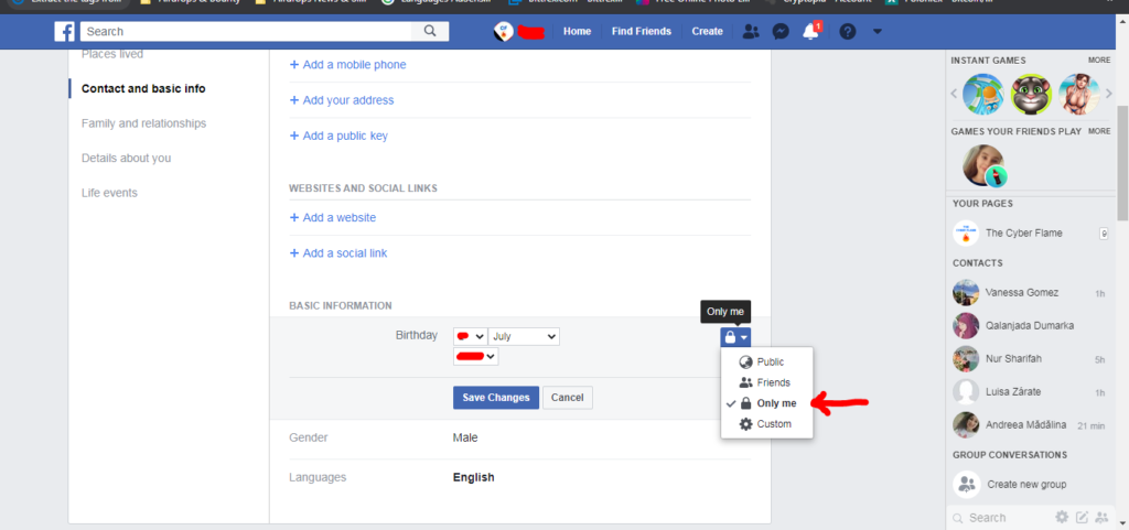 How to Hide Birthday on Facebook
