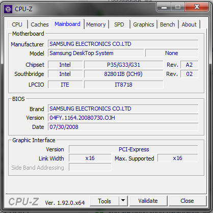 CPU-Z (CPUZ CPU Z CPU ID CPUID) - Motherboard Details